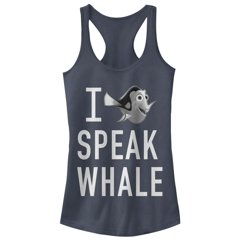 Junior's Finding Dory I Speak Whale Racerback Tank Top