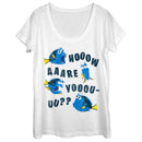 Women's Finding Dory Whale How Are You Scoop Neck