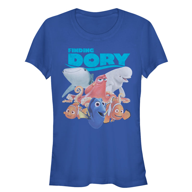 Junior's Finding Dory Whole Gang T-Shirt