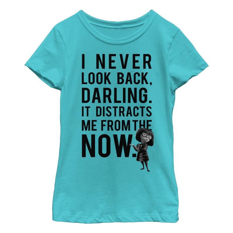Girl's The Incredibles Edna Mode Never Look Back T-Shirt