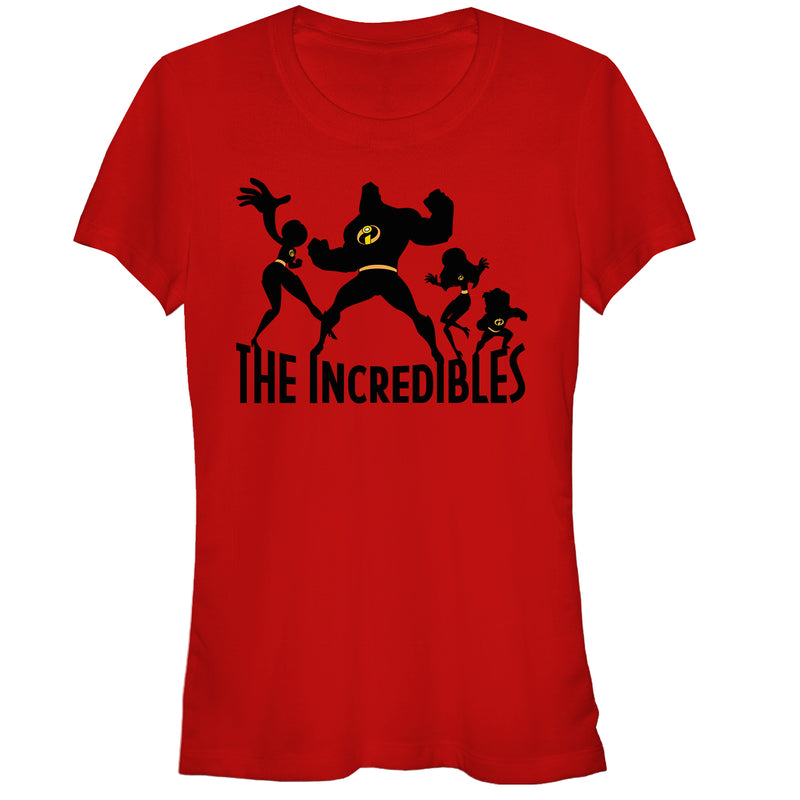 Junior's The Incredibles Family Silhouette T-Shirt