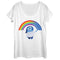 Women's Inside Out Sadness Rainbow Scoop Neck