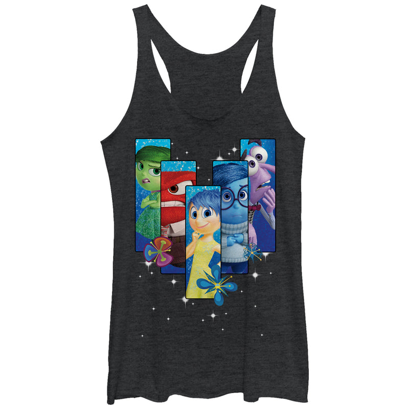 Women's Inside Out Riley's Emotions Boxes Racerback Tank Top