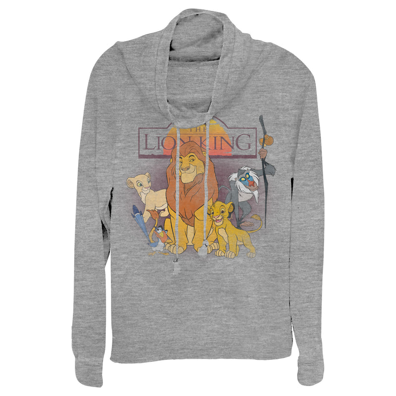 Junior's Lion King Family Cowl Neck Sweatshirt