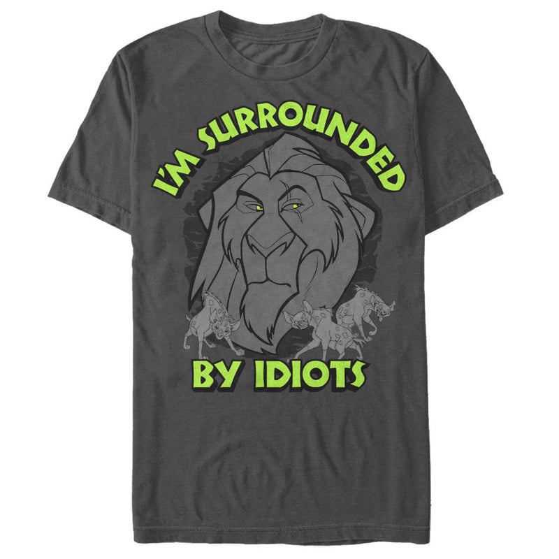 Men's Lion King Scar I'm Surrounded By Idiots Hyenas T-Shirt