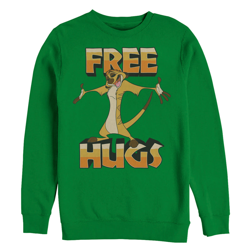 Men's Lion King Timon Free Hugs Sweatshirt