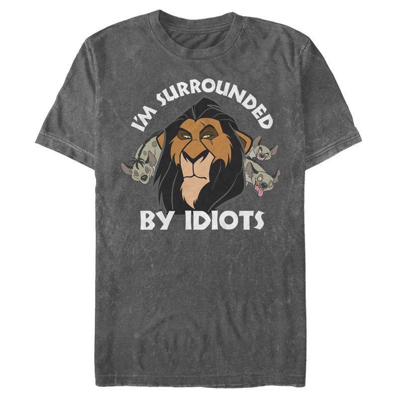 Men's Lion King Scar Surrounded by Idiots T-Shirt