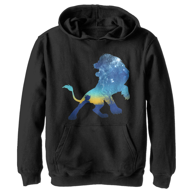 Boy's Lion King Simba Sky Silhouette Pull Over Hoodie