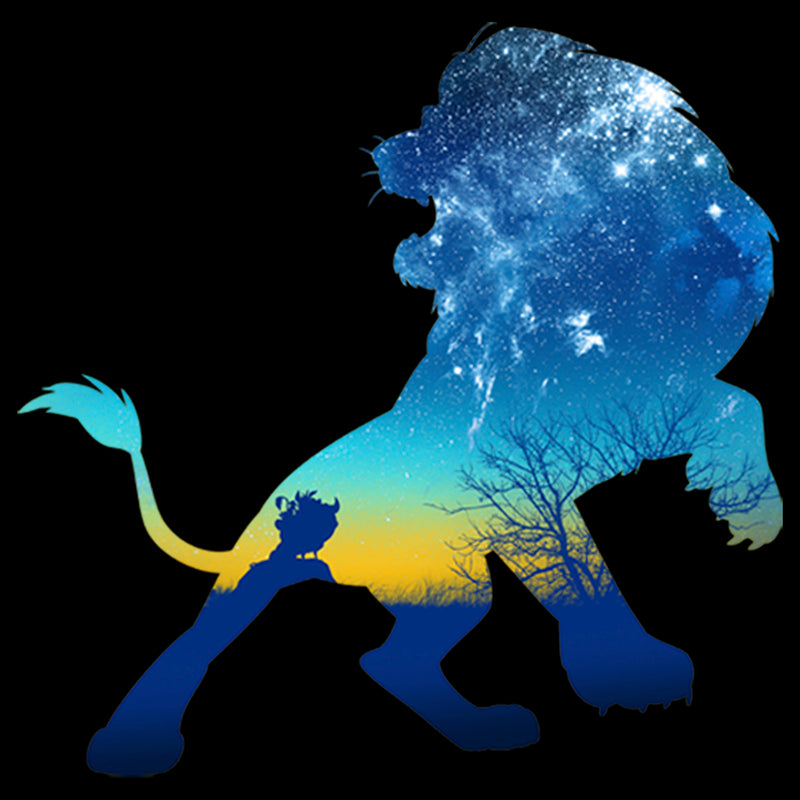 Boy's Lion King Simba Sky Silhouette T-Shirt