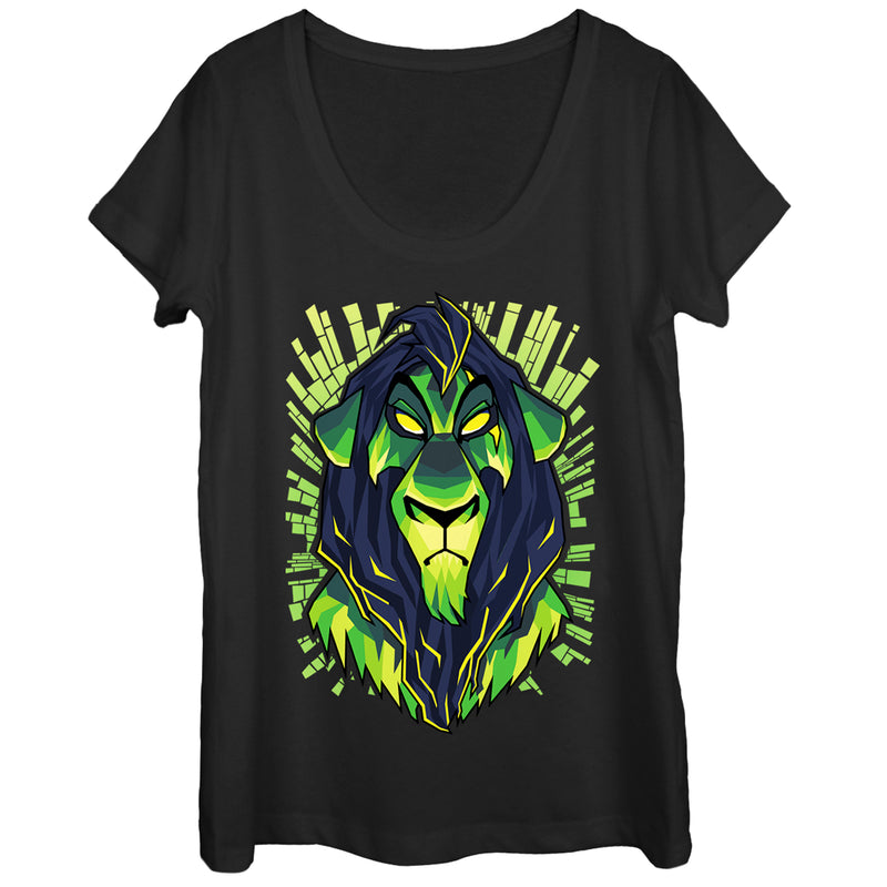 Women's Lion King Evil Scar Scoop Neck