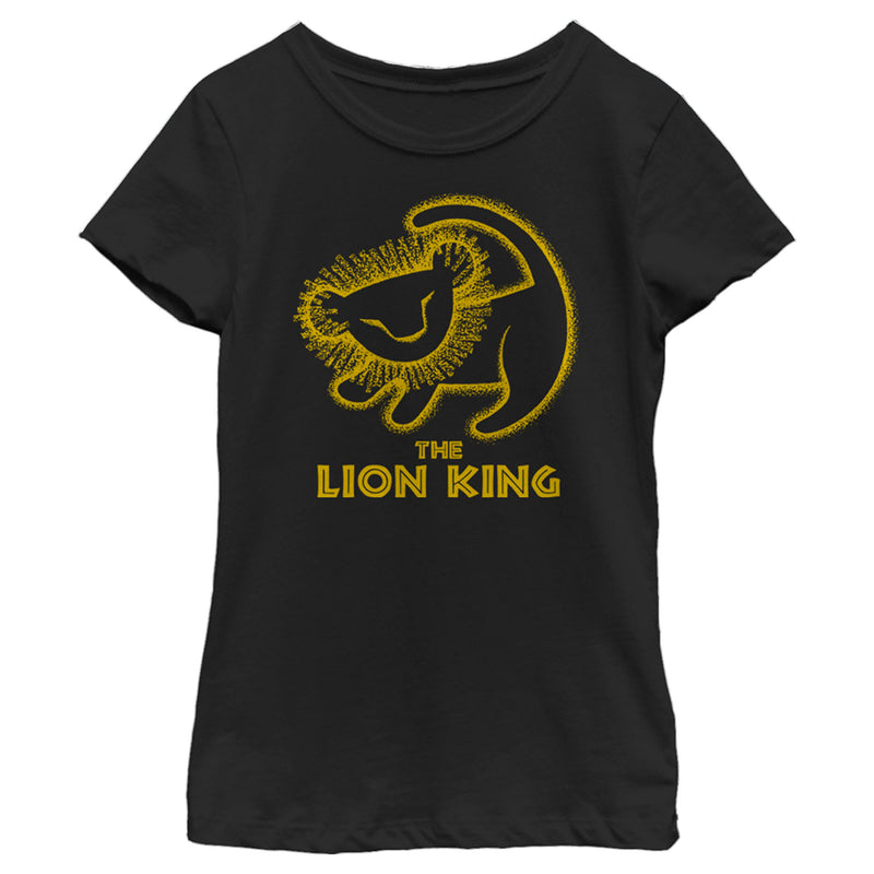 Girl's Lion King Rafiki Drawing T-Shirt