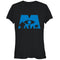 Junior's Monsters Inc Logo Silhouette T-Shirt
