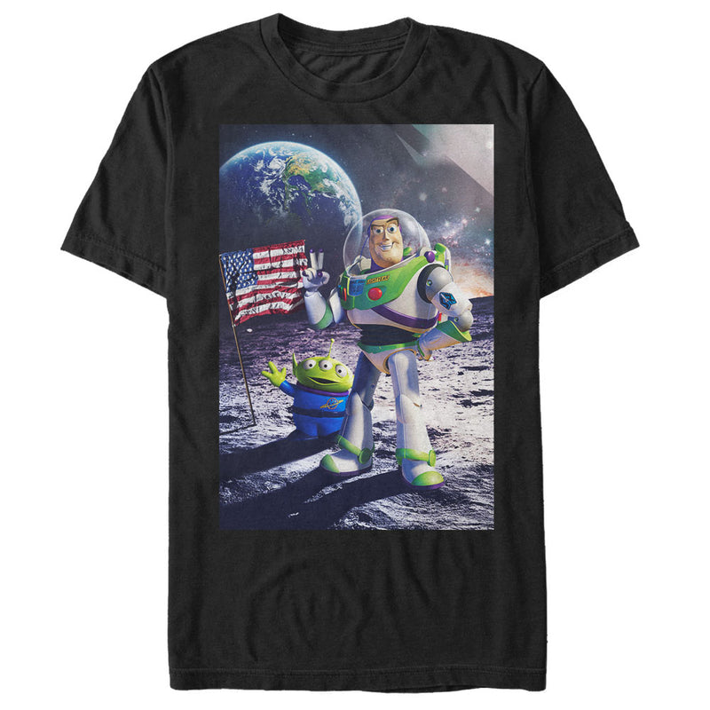 Men's Toy Story Buzz Lightyear Moon Landing T-Shirt