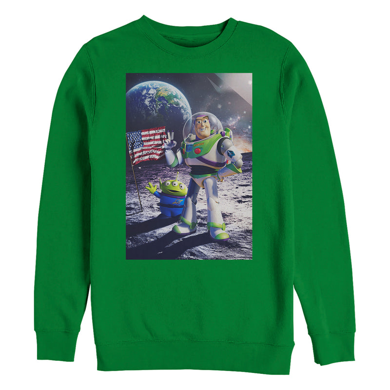 Men's Toy Story Buzz Lightyear Moon Landing Sweatshirt