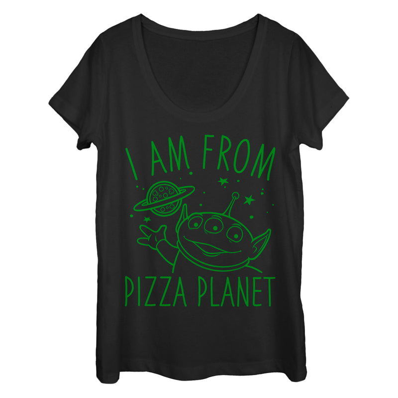 Women's Toy Story Come in Peace from Pizza Planet Scoop Neck