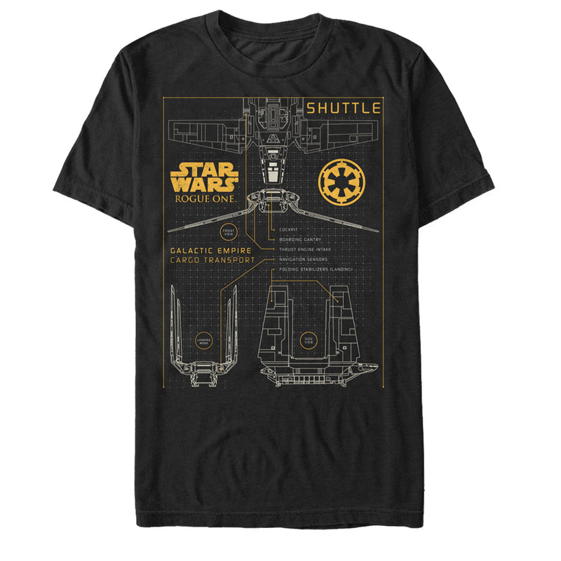 Men's Star Wars Rogue One Galactic Empire Cargo Transport T-Shirt
