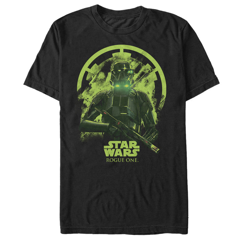 Men's Star Wars Rogue One Death Trooper Deathly Glow Print T-Shirt