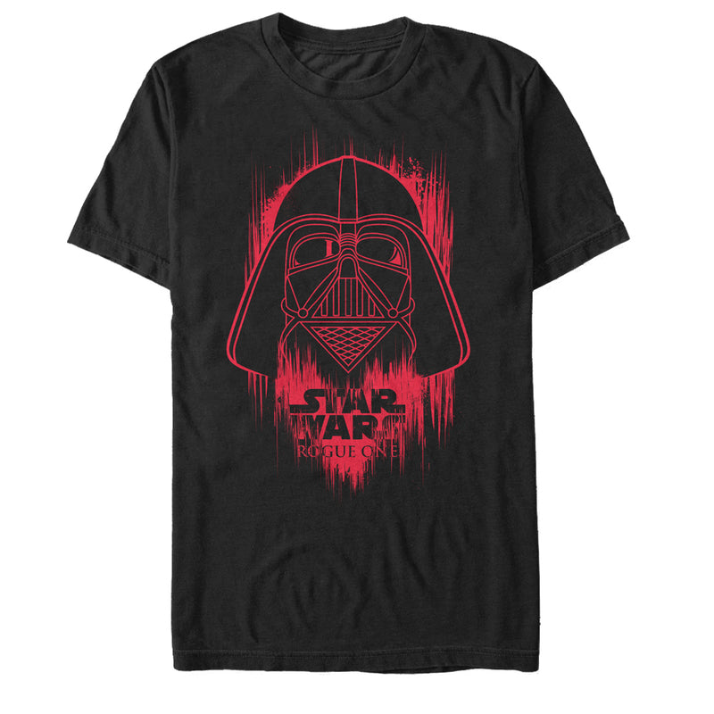 Men's Star Wars Rogue One Darth Vader Helmet Spray Paint T-Shirt
