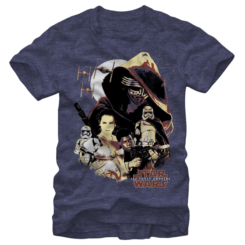 Men's Star Wars The Force Awakens Light Side and Dark Side T-Shirt