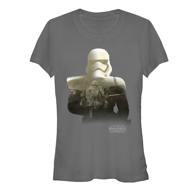 Junior's Star Wars The Force Awakens Stormtroopers Attack T-Shirt