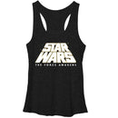 Women's Star Wars The Force Awakens Starry Logo Racerback Tank Top