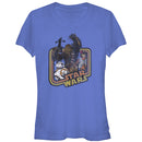 Junior's Star Wars The Force Awakens Retro Chewbacca and Poe Dameron T-Shirt