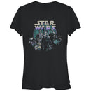 Junior's Star Wars The Force Awakens Rey and Droids T-Shirt