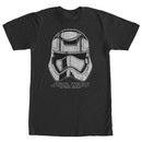 Men's Star Wars The Force Awakens Captain Phasma Distressed Helmet T-Shirt