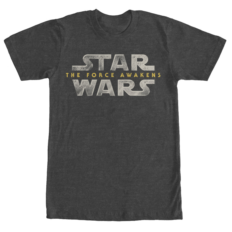 Men's Star Wars The Force Awakens Metal Logo T-Shirt