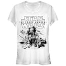 Junior's Star Wars The Force Awakens Rey and Crew T-Shirt