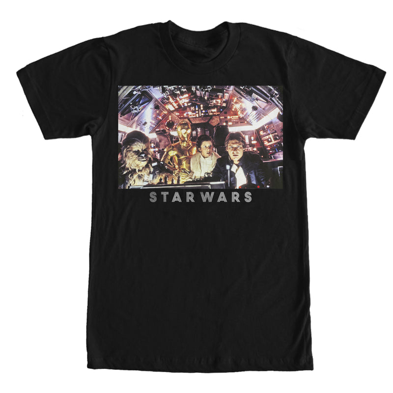 Men's Star Wars Millennium Falcon Cockpit Crew T-Shirt