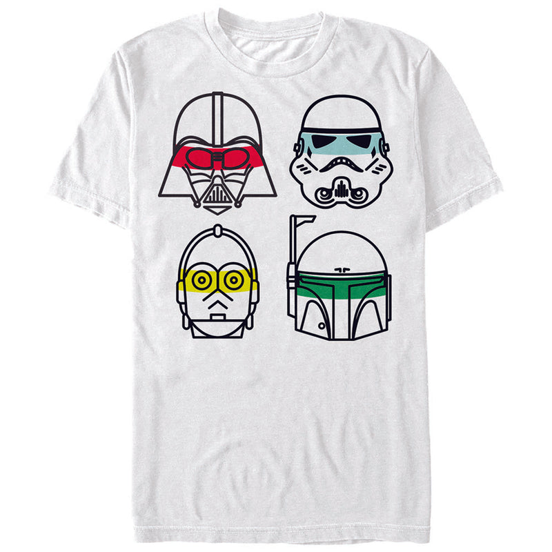 Men's Star Wars Character Lines T-Shirt