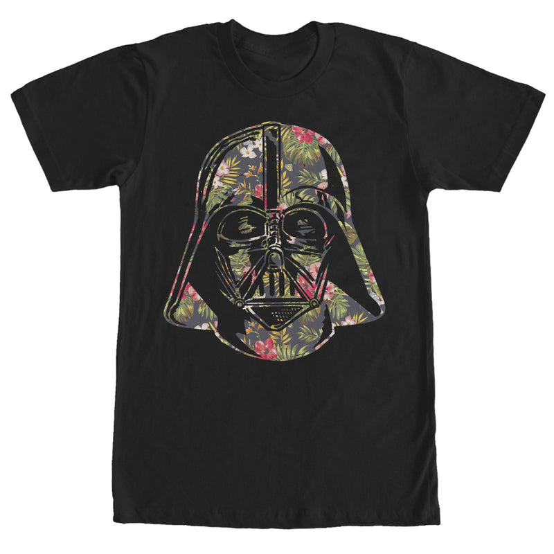 Men's Star Wars Tropical Print Darth Vader Helmet T-Shirt