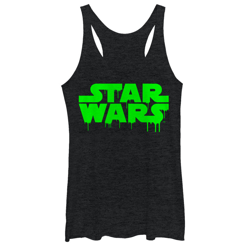 Women's Star Wars Dripping Halloween Logo Racerback Tank Top