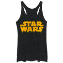 Women's Star Wars Dripping Halloween Logo Racerback Tank Top