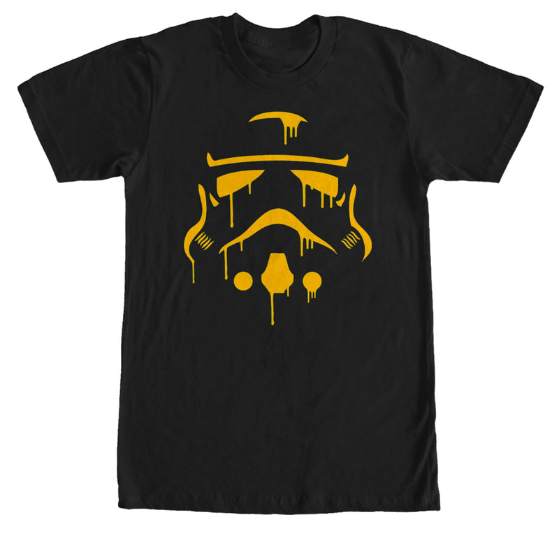 Men's Star Wars Halloween Dripping Stormtrooper Helmet T-Shirt