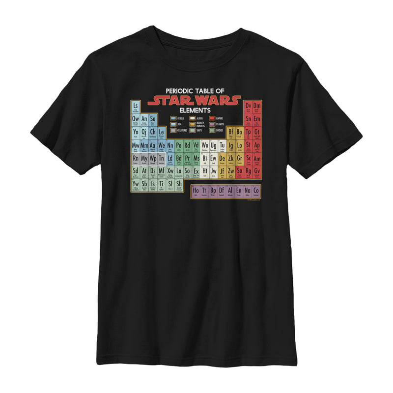 Boy's Star Wars Periodic Table of Elements T-Shirt
