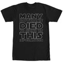 Men's Star Wars Many Bothans Died T-Shirt