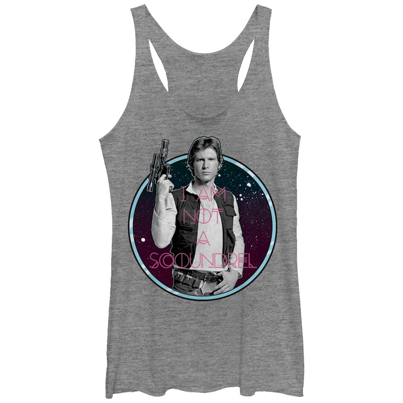 Women's Star Wars Han Solo Not a Scoundrel Racerback Tank Top