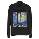 Junior's Star Wars That's No Moon Art Cowl Neck Sweatshirt