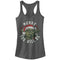 Junior's Star Wars Christmas Yoda Merry You Will Be Racerback Tank Top