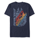 Men's Star Wars Millennium Falcon Rainbow T-Shirt