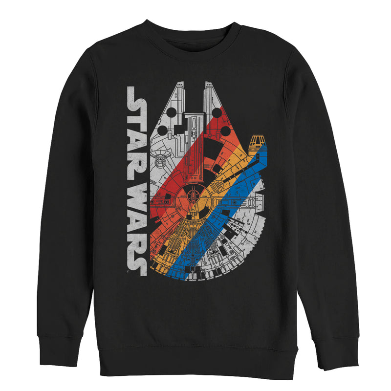 Men's Star Wars Millennium Falcon Rainbow Sweatshirt