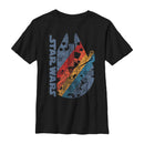 Boy's Star Wars Millennium Falcon Rainbow T-Shirt