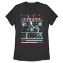 Women's Star Wars Ugly Christmas Duel T-Shirt