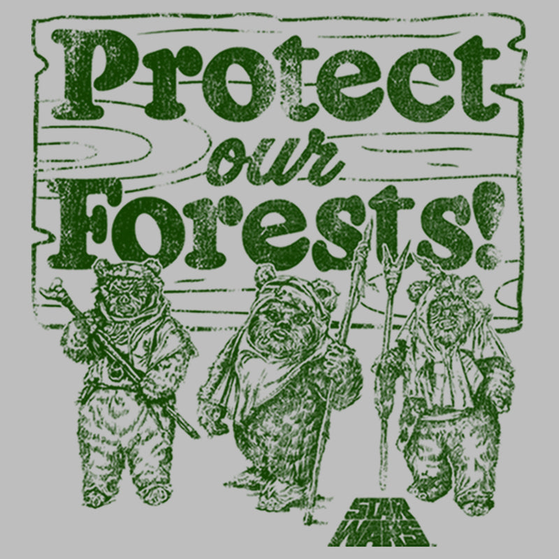 Women's Star Wars Ewok Protect Our Forests Scoop Neck