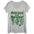 Women's Star Wars Ewok Protect Our Forests Scoop Neck
