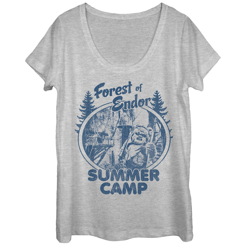 Women's Star Wars Forest of Endor Summer Camp Scoop Neck