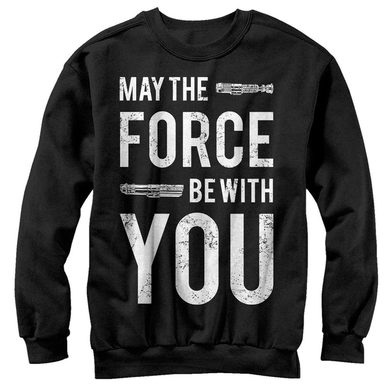 Men's Star Wars May the Force Be With You Lightsaber Sweatshirt