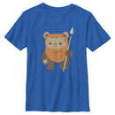 Boy's Star Wars Wicket Ewok Cartoon T-Shirt